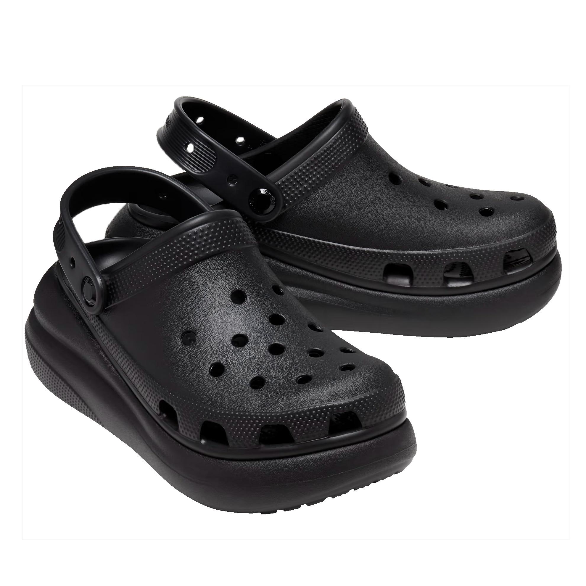 Klapki Crocs Classic Crush Clog 207521-001 damskie, czarne