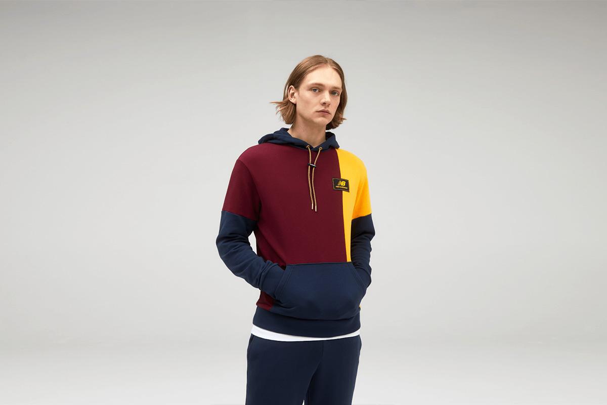 Bluza New Balance MT13504GNT męska, multikolor