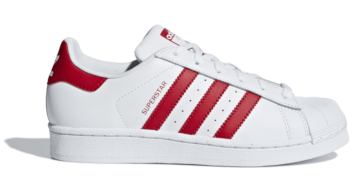 Adidas superstar cheap bande rouge