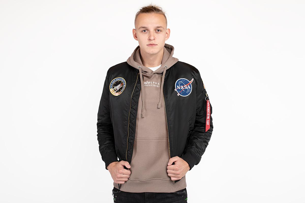 Alpha Industries　MA-1 アポロ　NASA MA-1 Zip Hood Apollo NASA Alpha Industries L/XL/2XL 136106
