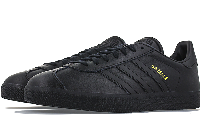 adidas gazelle silver green womens Adidas Gazelle Triple Black Leather Running Trainers BB5497 Unisex  Foot  World