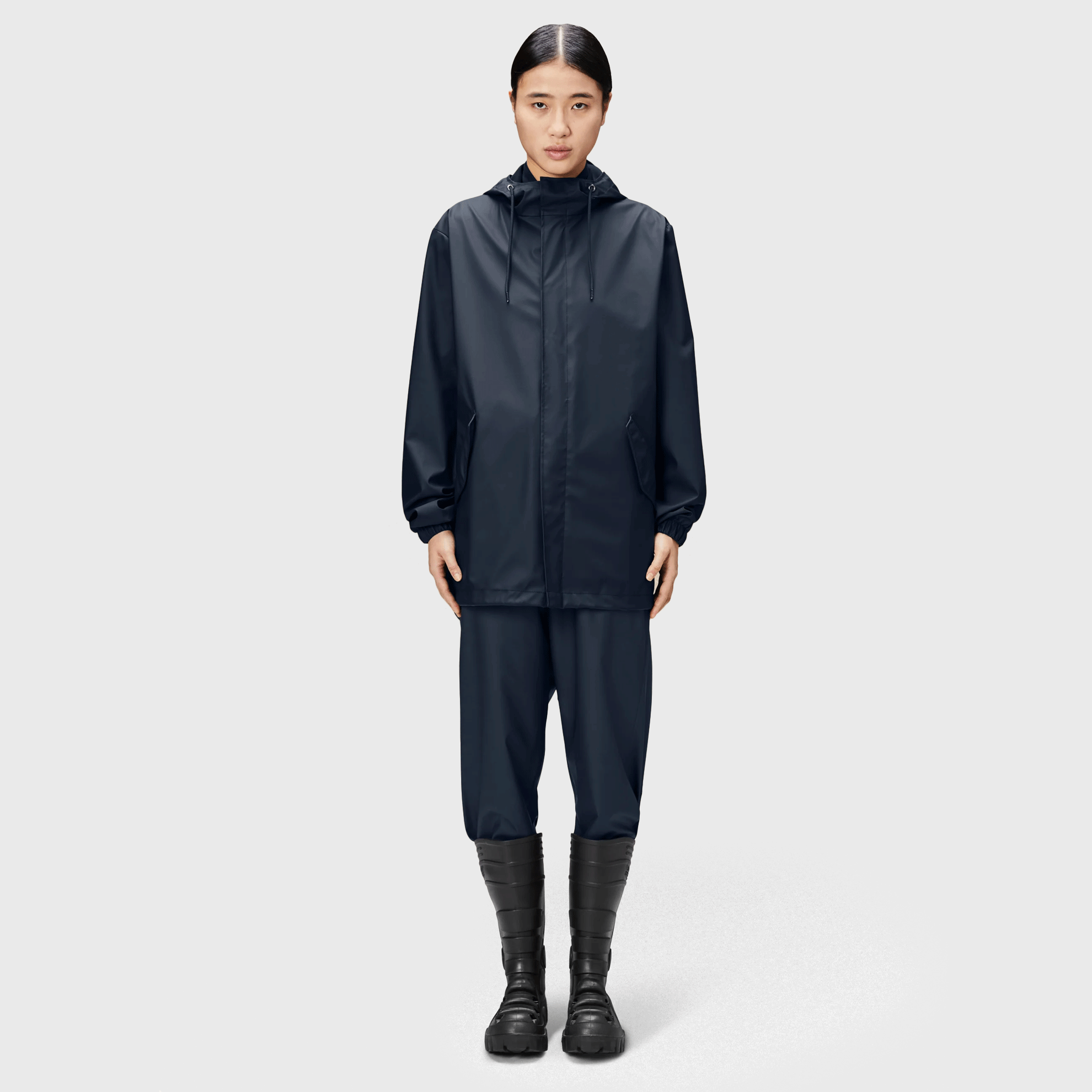 Kurtka Rains Fishtail 18010-47 unisex, granatowa