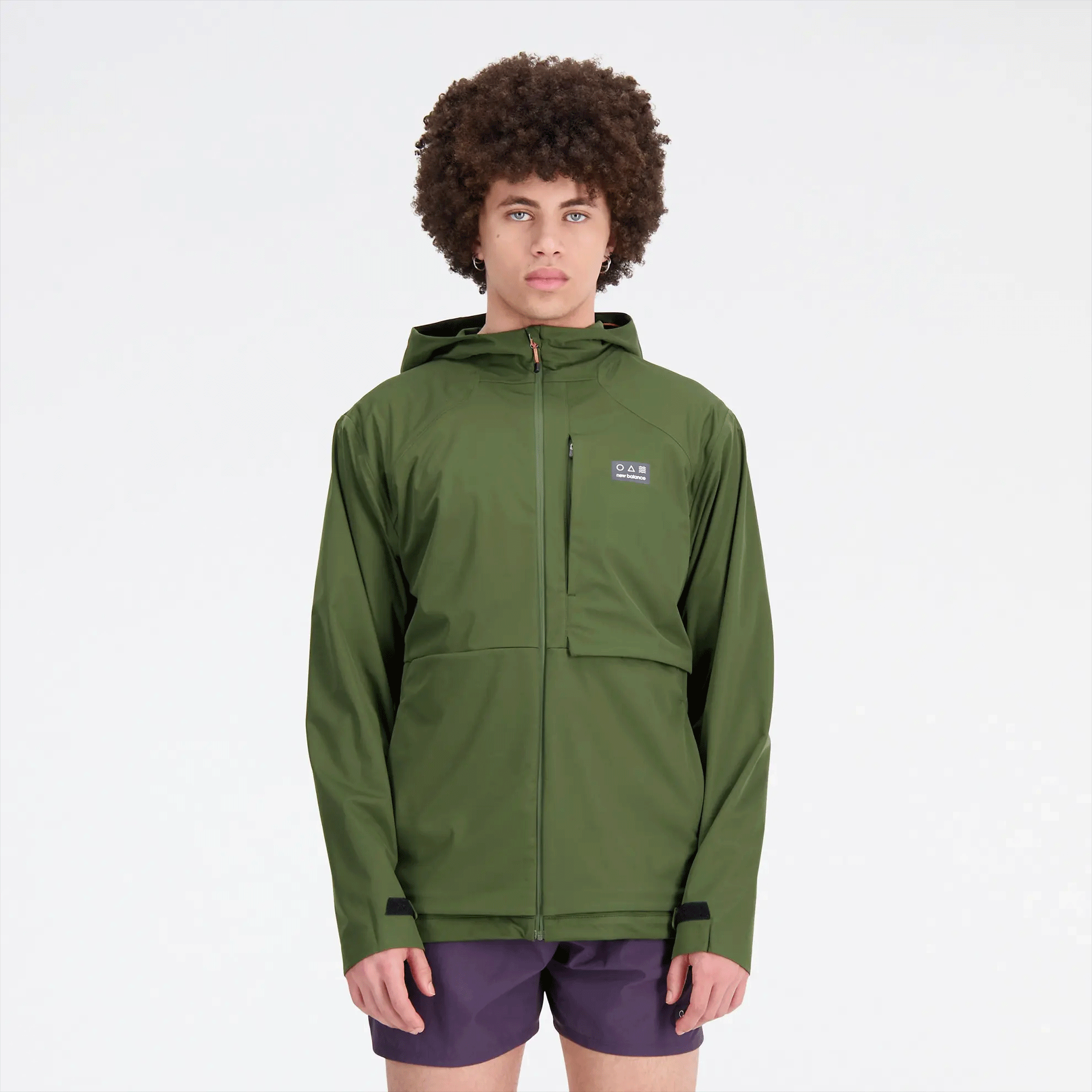 Kurtka New Balance MJ33276KOU męska, zielona