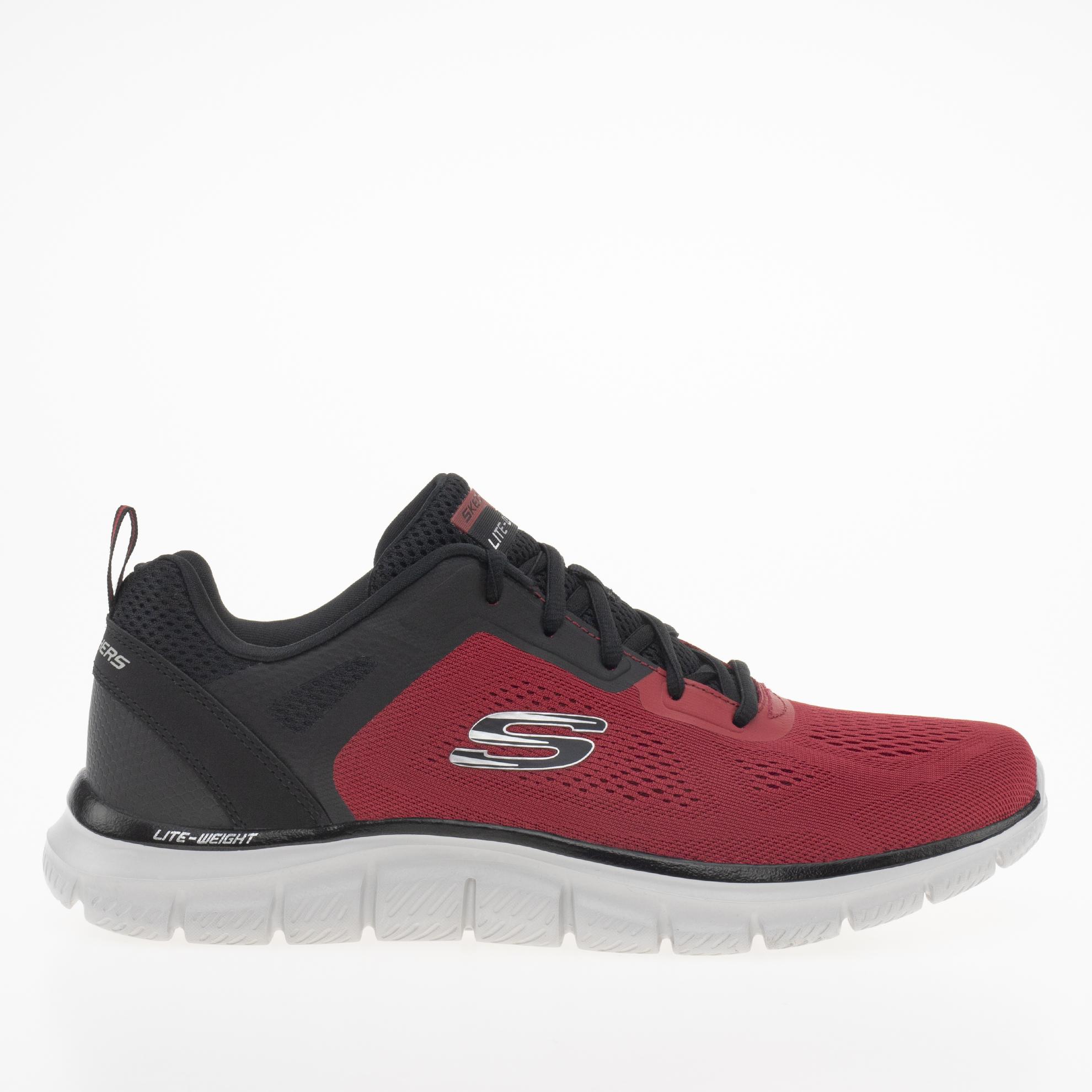 Buty Skechers Track-Broader 232698RDBK męskie, czerwono-czarne