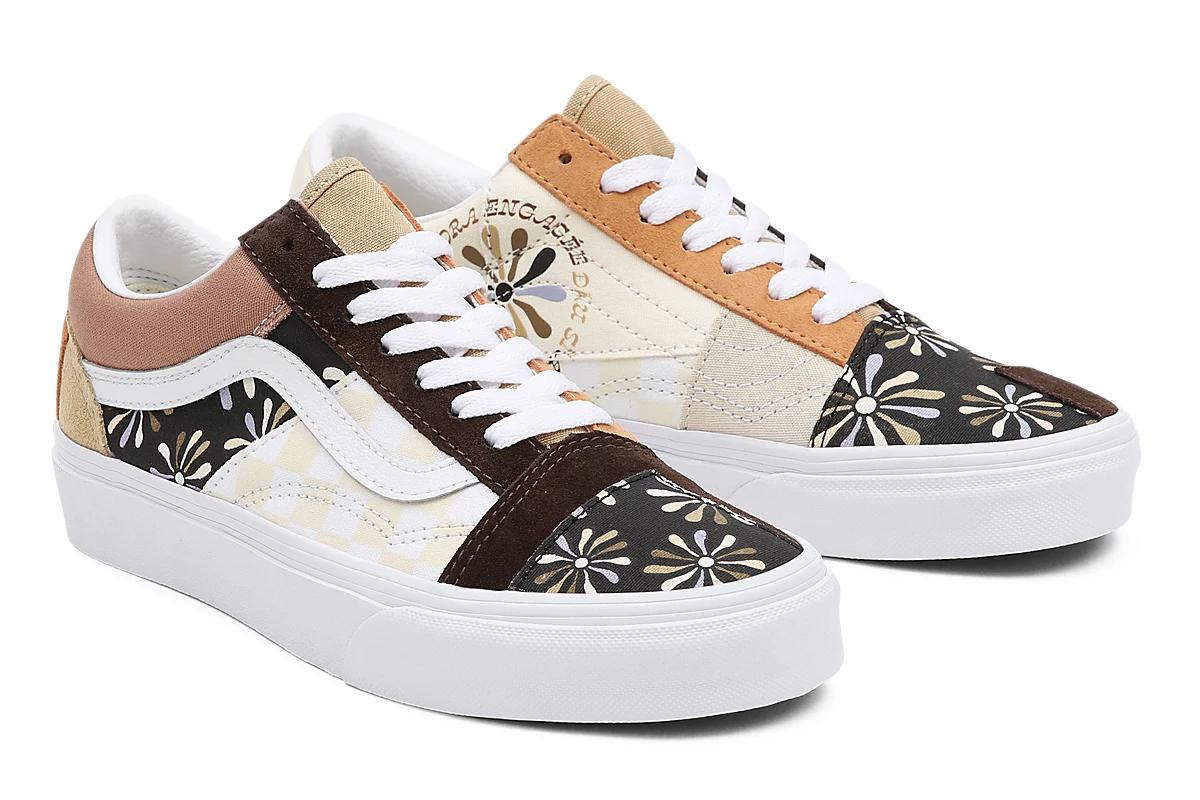 VANS Old Skool Divine Energy Patchwork Skate Shoes VN0A7Q4PAS0 VANS Chaussures Divine Energy Old Skool Patchwork ((divine  main image 4