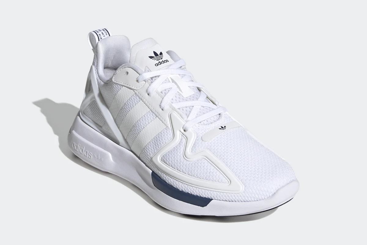 BUTY ADIDAS ZX 2K FLUX FV8545 MŁODZIEŻOWE, BIAŁE