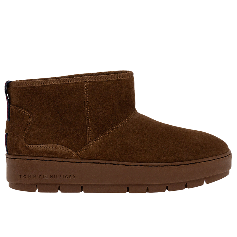 Buty Tommy Hilfiger Cool Suede Snowboot FW0FW07662-GTU - brązowe
