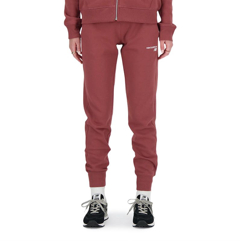 Spodnie dresowe New Balance WP03805WAD - różowe