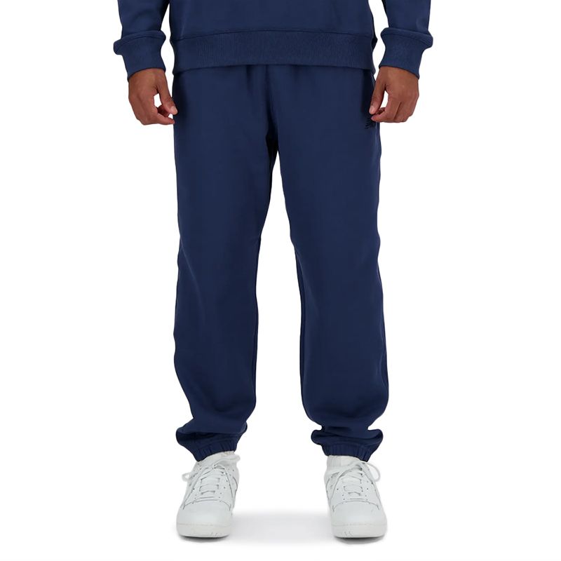 Spodnie New Balance MP41508NNY - granatowe