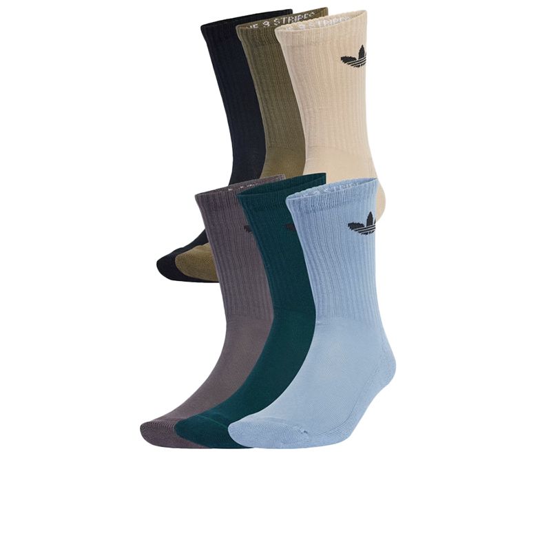 Skarpetki unisex adidas Originals Trefoil Cushion Crew Socks 6 Pairs JY2680 - multikolor