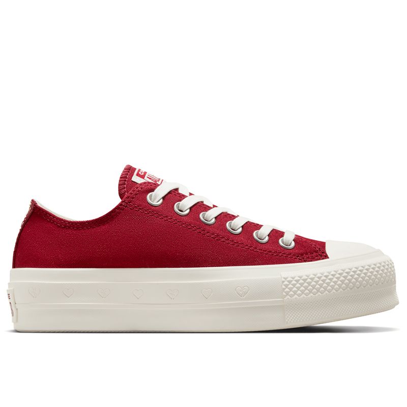 Buty Converse Chuck Taylor All Star Lift Platform Valentine's Day A13653C - czerwone