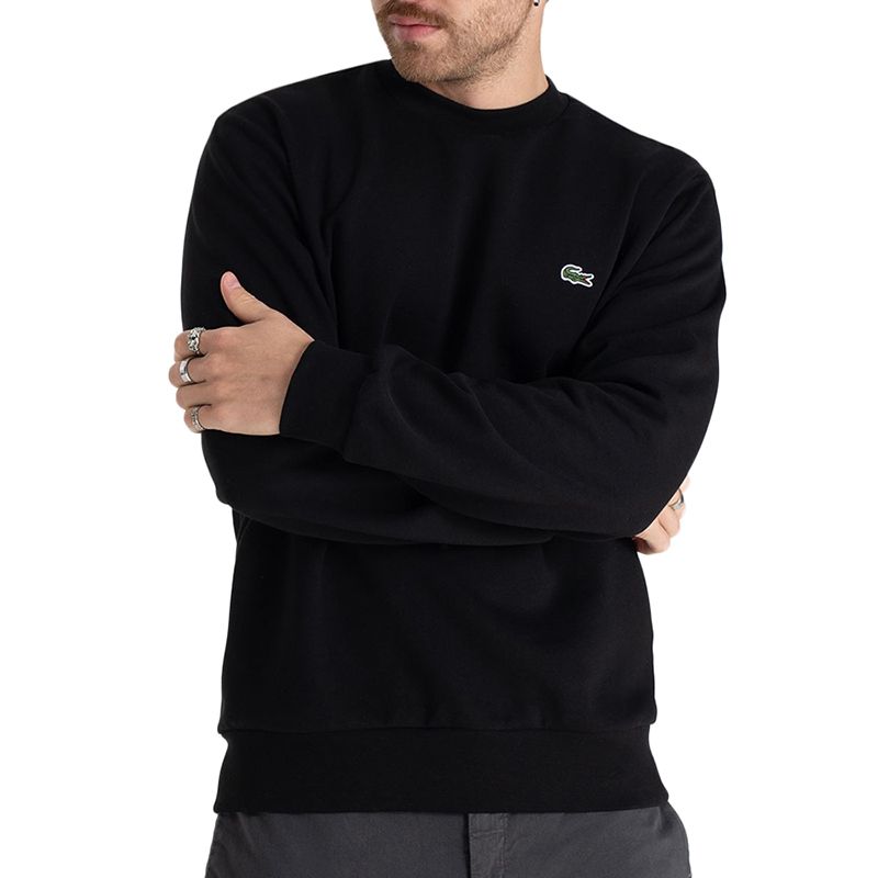 Bluza Lacoste Organic Brushed Cotton Sweatshirt SH9608-031 - czarna
