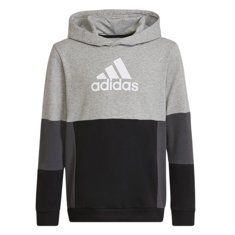 Bluza adidas Colourblock Hoodie HN8563 - czarno-szara
