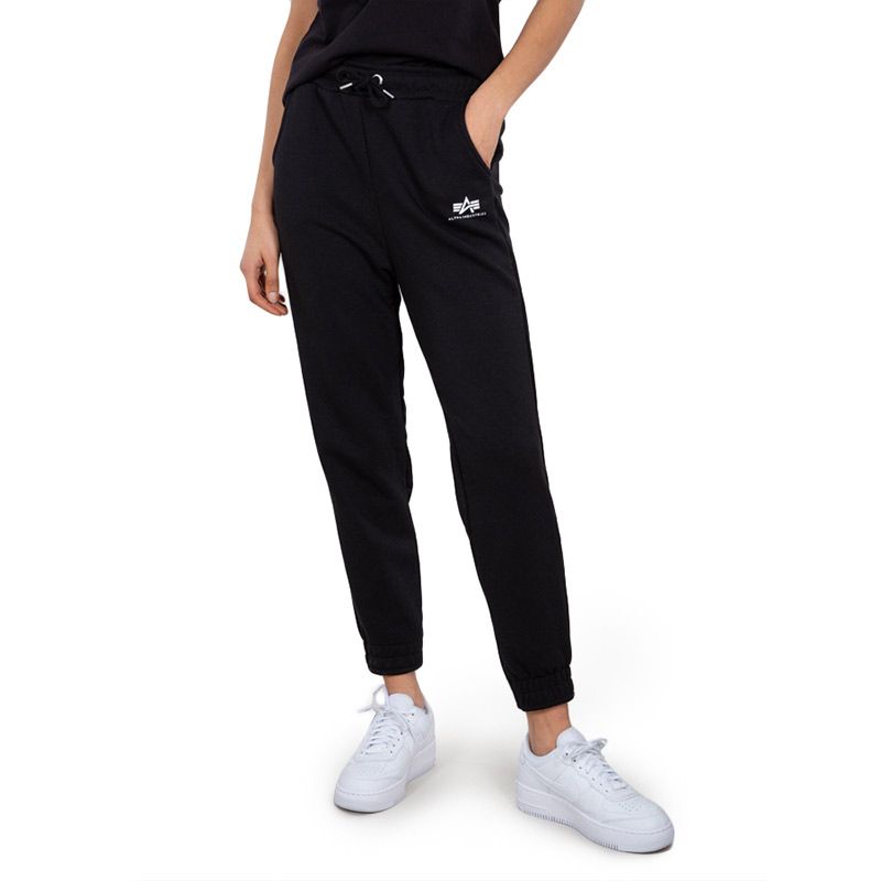 Spodnie dresowe damskie Alpha Industries Basic Jogger SL 11605103 - czarne
