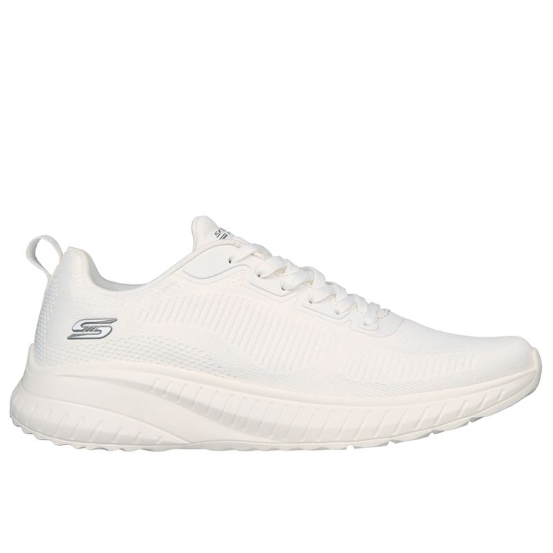 Buty męskie Skechers Bobs Squad Chaos Prism Bold 118000OFWT - białe