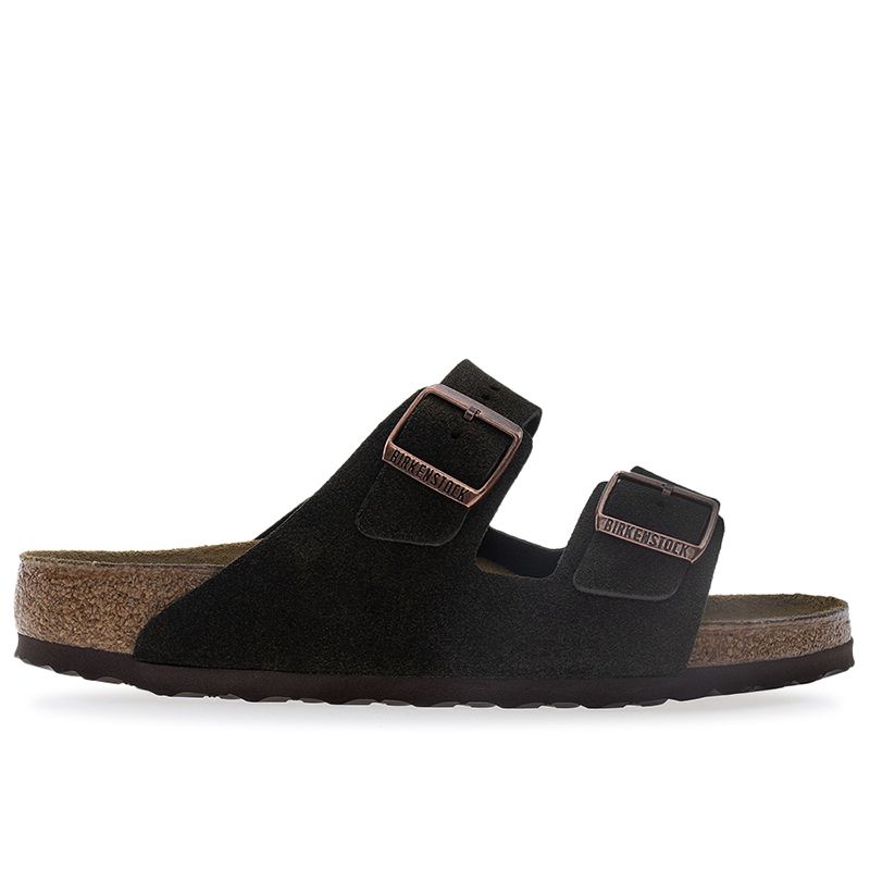 Klapki męskie Birkenstock Arizona 1027077 - brązowe