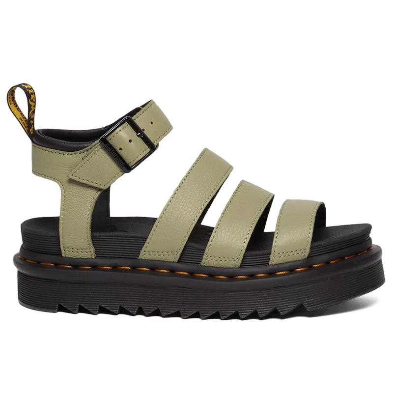 Sandały Dr. Martens Blaire Pisa Leather Strap Platform 30706358 - zielone
