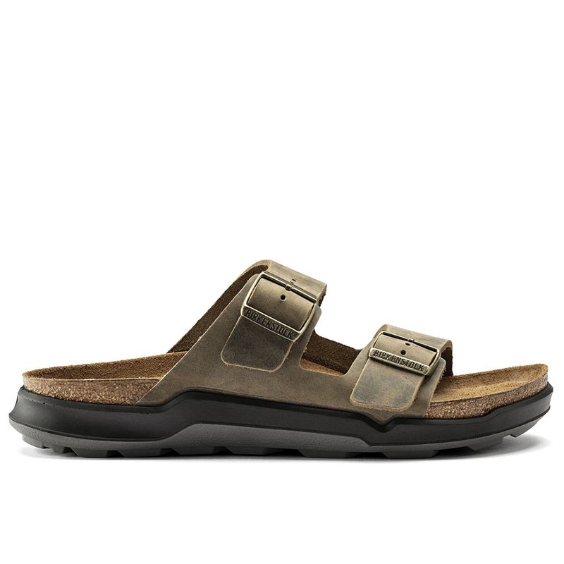 Klapki męskie Birkenstock Arizona Crosstown 1018463 - brązowe