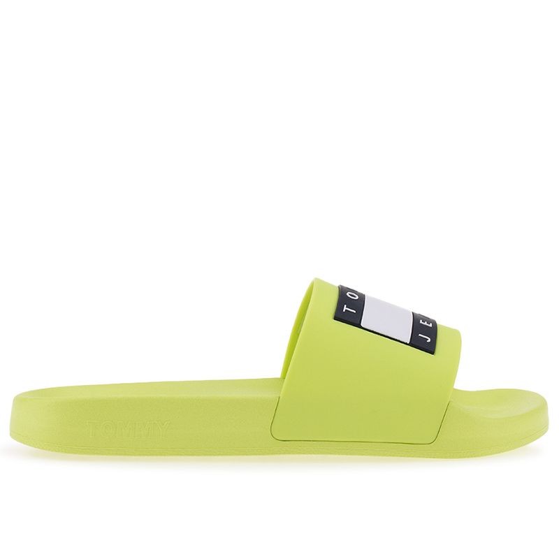 Klapki Tommy Jeans Flag Pool EN0EN02115-MSA - zielone