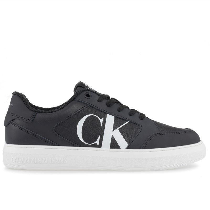 Buty Calvin Klein Casual Cupsole Lth-Pu Mono YM0YM00573-0GJ - czarne