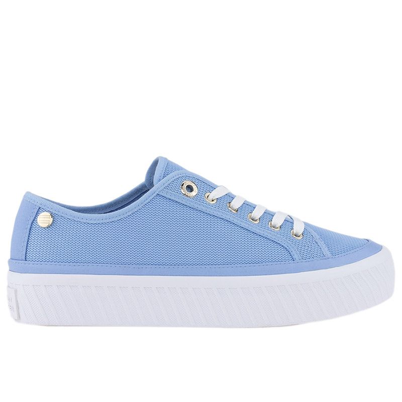 Buty Tommy Hilfiger Platform Vulcanized FW0FW07156-C1Z - niebieskie
