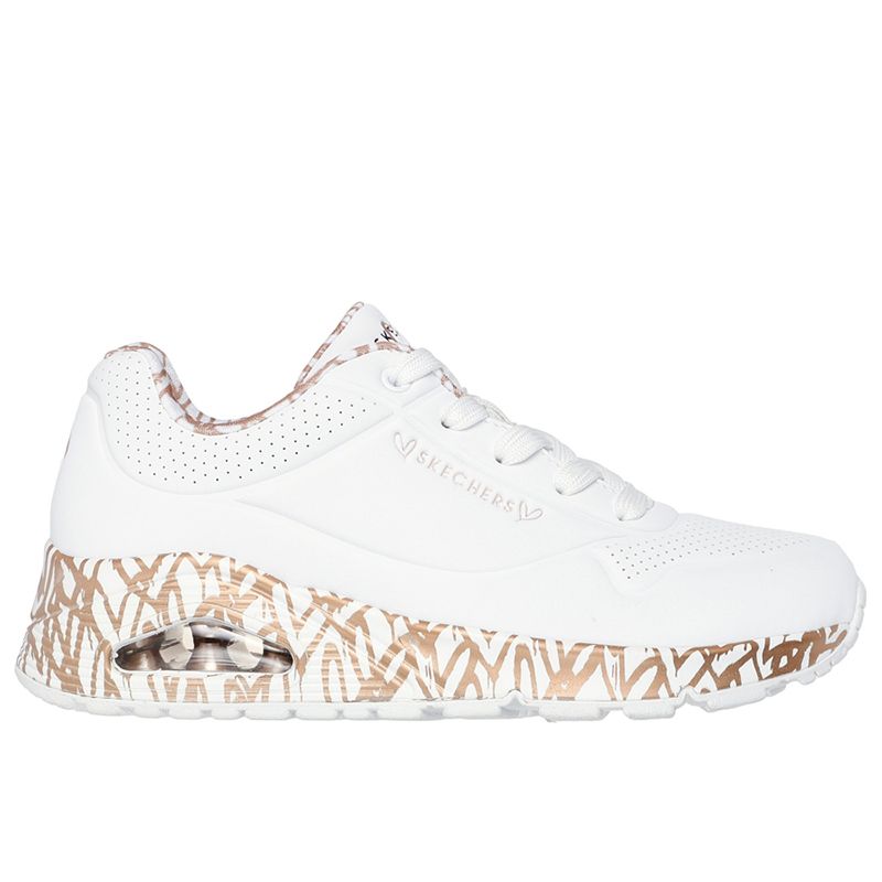Buty Skechers x JGoldcrown Uno Loving Love 155506WTRG - białe