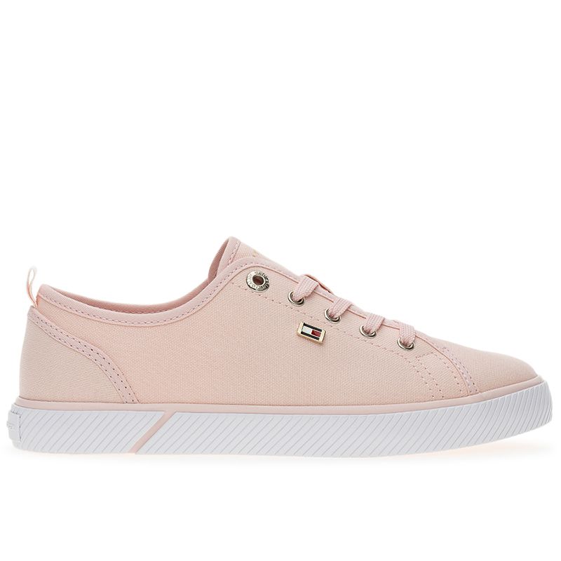Buty Tommy Hilfiger Vulc Canvas FW0FW08063-TJQ - różowe