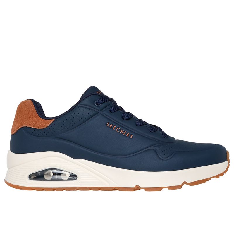 Buty męskie Skechers Uno Suited On Air 183004NVY - granatowe