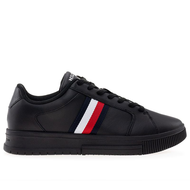 Buty Tommy Hilfiger Supercup Stripes Leather Ess FM0FM04895-BDS - czarne
