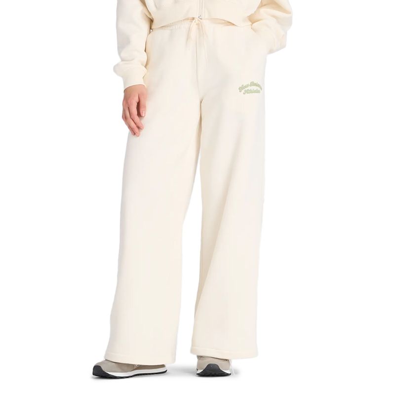 Spodnie damskie New Balance WP53902PEF - beżowe