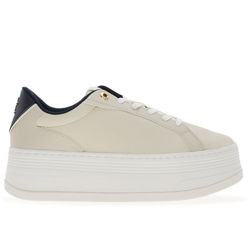 Buty Tommy Jeans Platform Sneaker Triangle FW0FW08115-ACG - beżowe