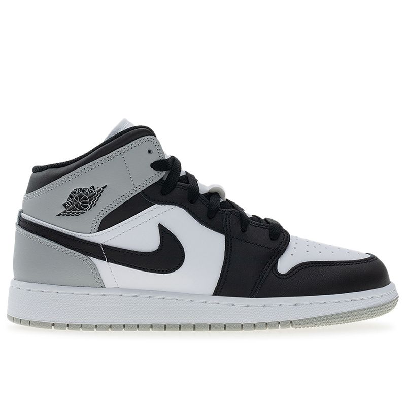 Buty młodzieżowe Nike Air Jordan 1 Mid DQ8423-101 - biało-czarne