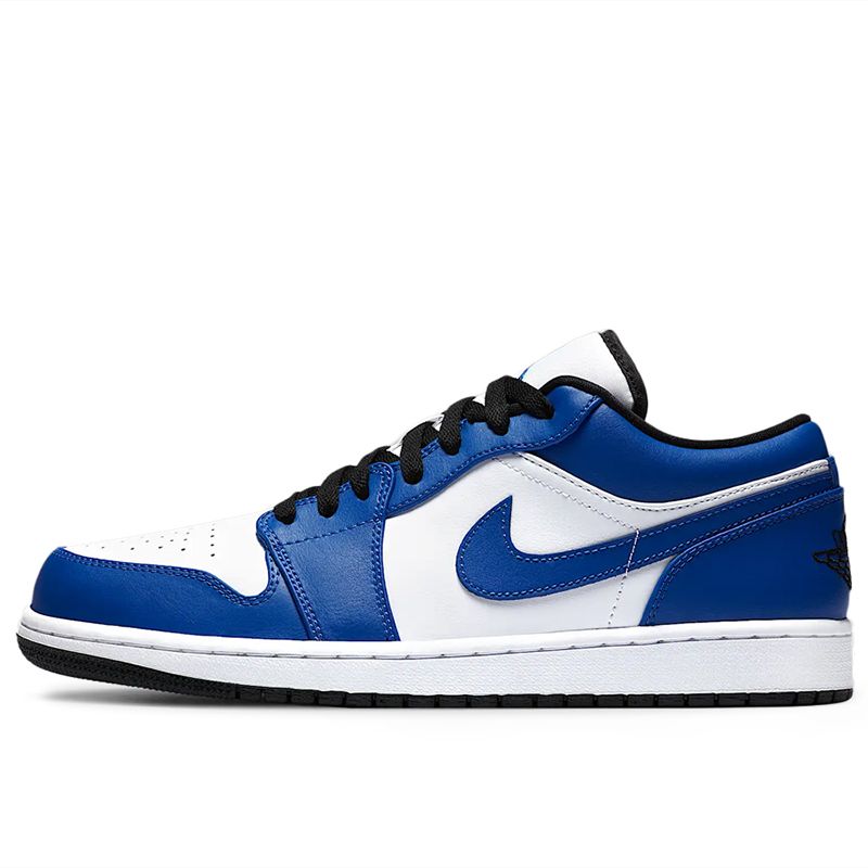 Buty męskie Nike Air Jordan 1 Low 553558-124 - niebiesko-białe