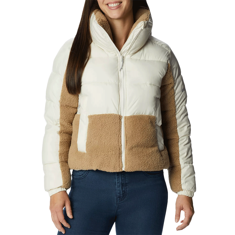Kurtka Columbia Leadbetter Point Sherpa Hybrid Puffer 1955243191 - biała