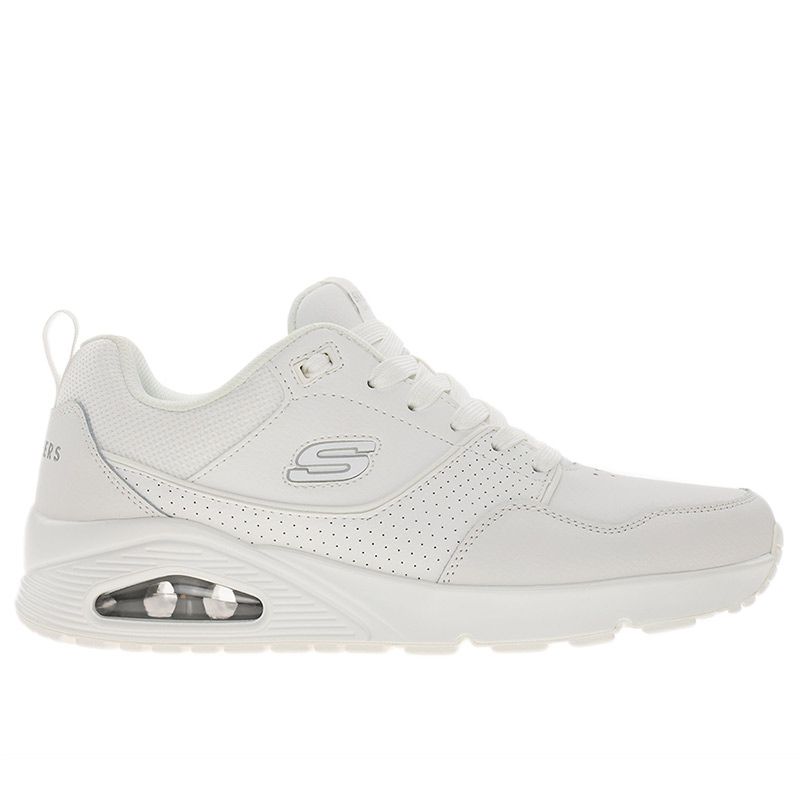 Buty męskie Skechers Uno Retro One 183020W - białe