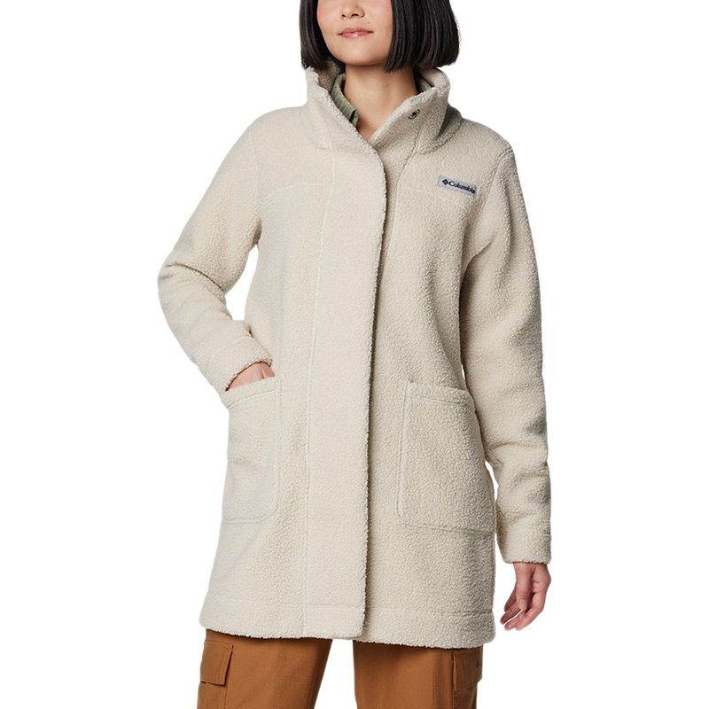Kurtka damska Columbia Panorama Lon Sherpa Fleece 1862582278 - beżowa