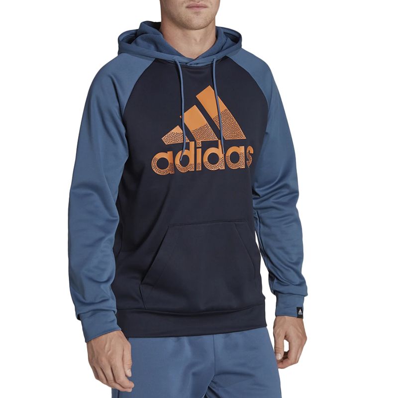 Bluza adidas Aeroready Game And Go Big Logo Hoodie HK9827 - granatowo-niebieska