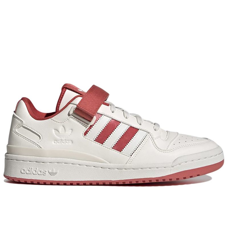 Buty adidas Originals Forum Low GW2043 - kremowo-czerwone