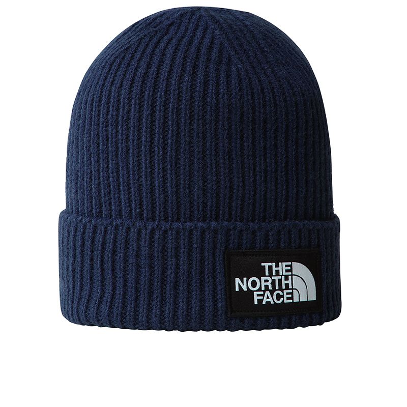 Czapka The North Face Logo Box Beanie 0A3FJX8K21 - granatowa