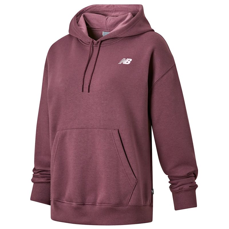 Bluza New Balance WT51947FDP - bordowa