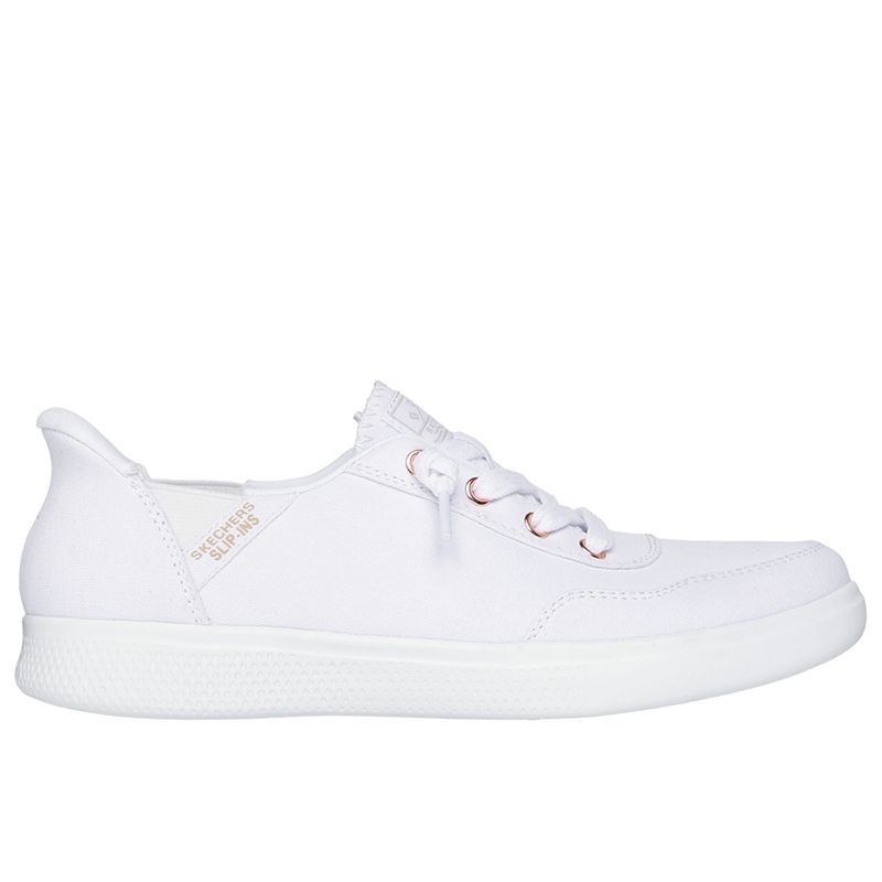 Buty Skechers Slip-ins Bobs Skip Cute B Cute Sweet 114815WHT - białe