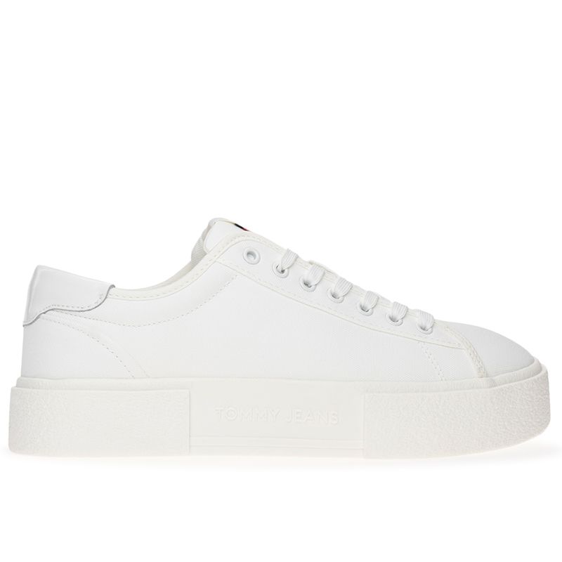 Buty Tommy Jeans Floxing Flatform EN0EN02480-YBL - białe