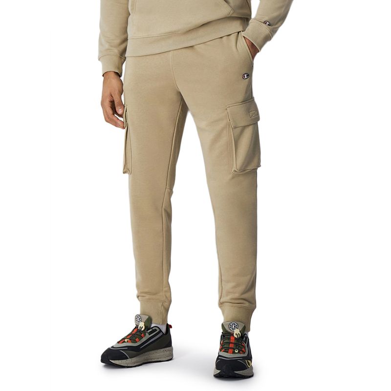Spodnie Champion C Logo Cargo Joggers 219898-YS073 - beżowe