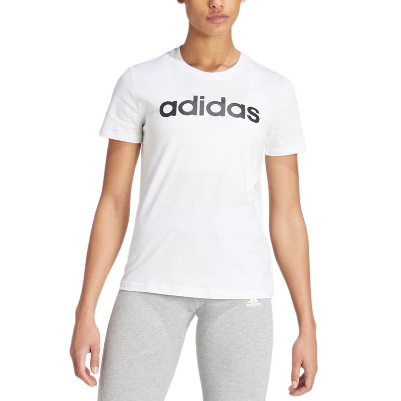 Koszulka adidas Sportswear Loungwear Essentials Slim Logo GL0768 - biała