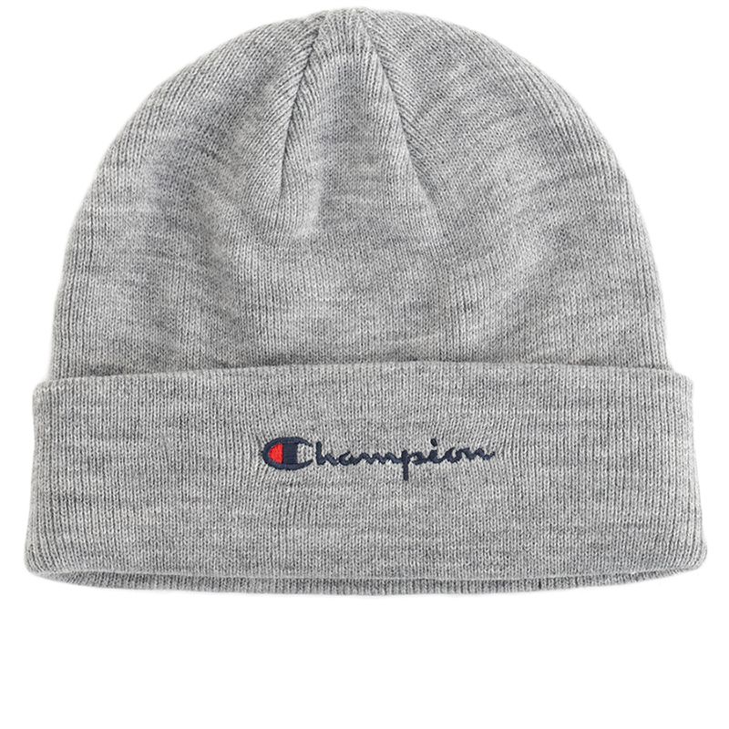 Czapka Champion Script Logo Beanie 806064-EM021 - szara