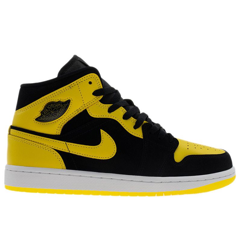 Buty męskie Air Jordan 1 Mid SE HJ6654-071 - żółto-czarne