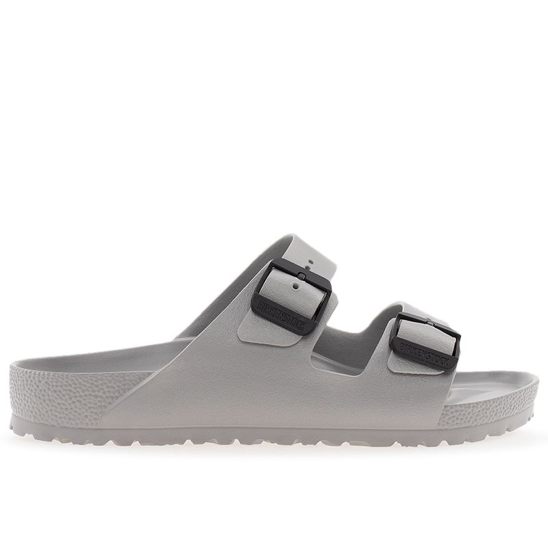 Klapki męskie Birkenstock Arizona Stealth Buckle 1029791 - szare