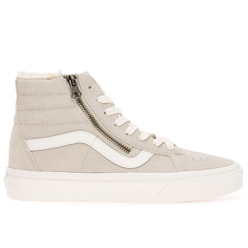 Buty Vans Sk8-Hi Reissue Side Zip VN0007NZBLL1 - beżowe