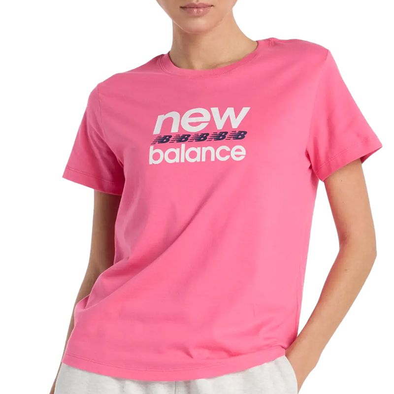 Koszulka New Balance WT51540DAB - różowa