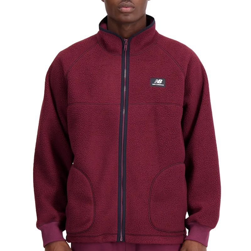 Bluza New Balance MJ33503NBY - bordowa